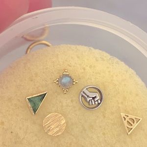 Labradorite Threadless end —SEPARATE LISTING RESERVED